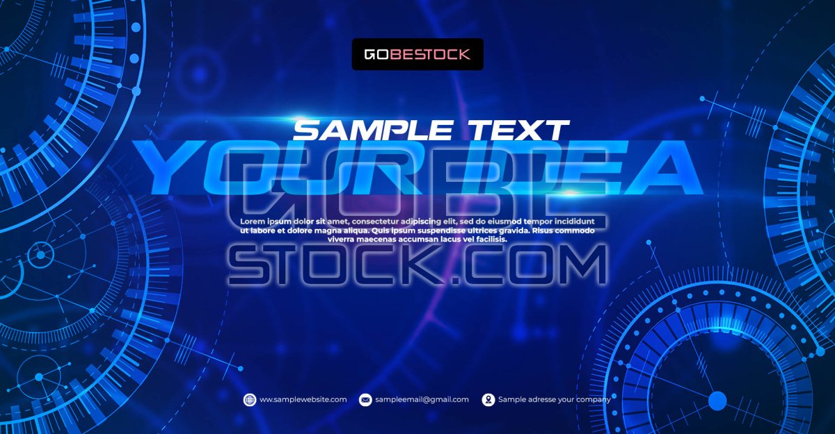 Key visual background template technology | Gobestock